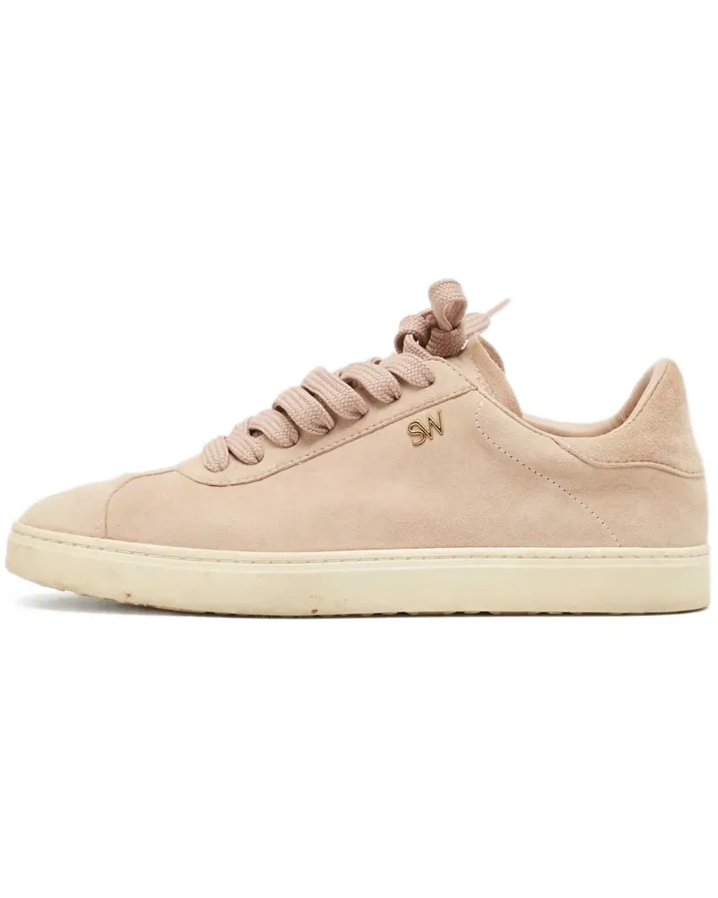 Stuart Weitzman Pre-owned Sneakers aus Wildleder - Rosa Rosa