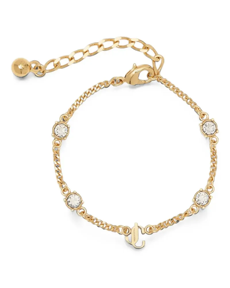 Jimmy Choo Armband mit JC-Schild und Kristallen - Gold Gold