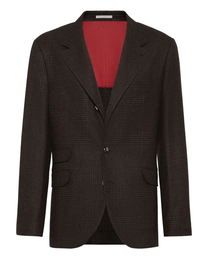 Brunello Cucinelli Kariertes Sakko - Braun Braun