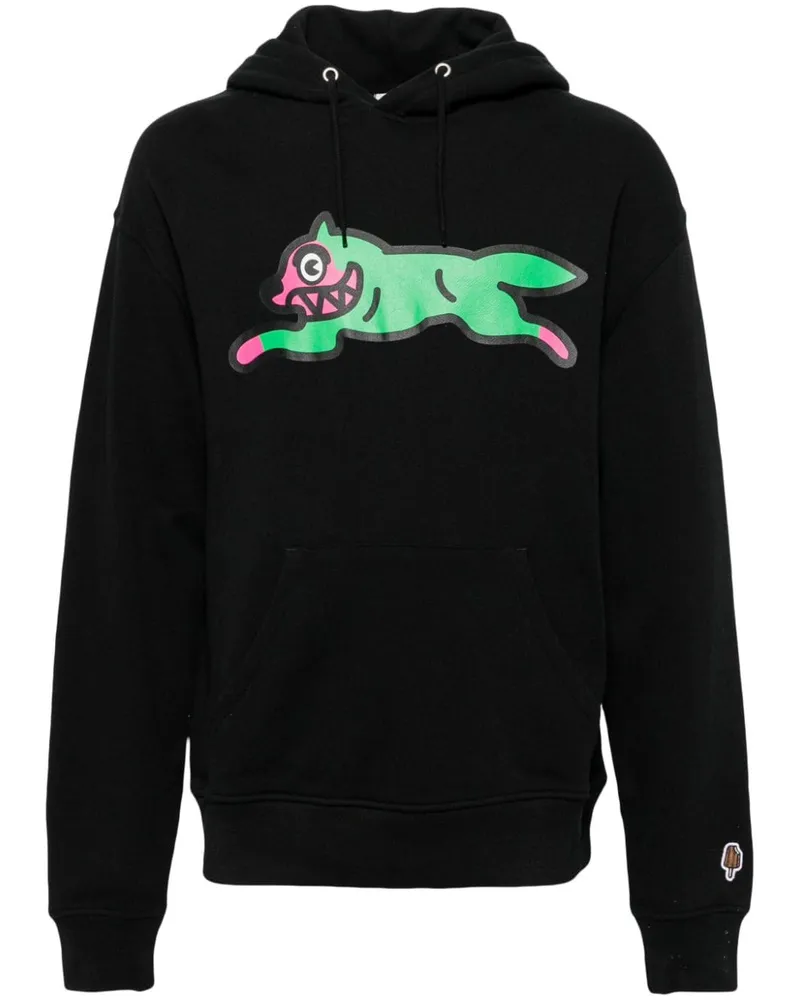 ICECREAM Running Dog Popover Hoodie - Schwarz Schwarz