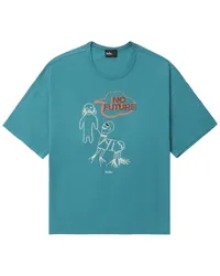 kolor T-Shirt mit grafischem Print Blau