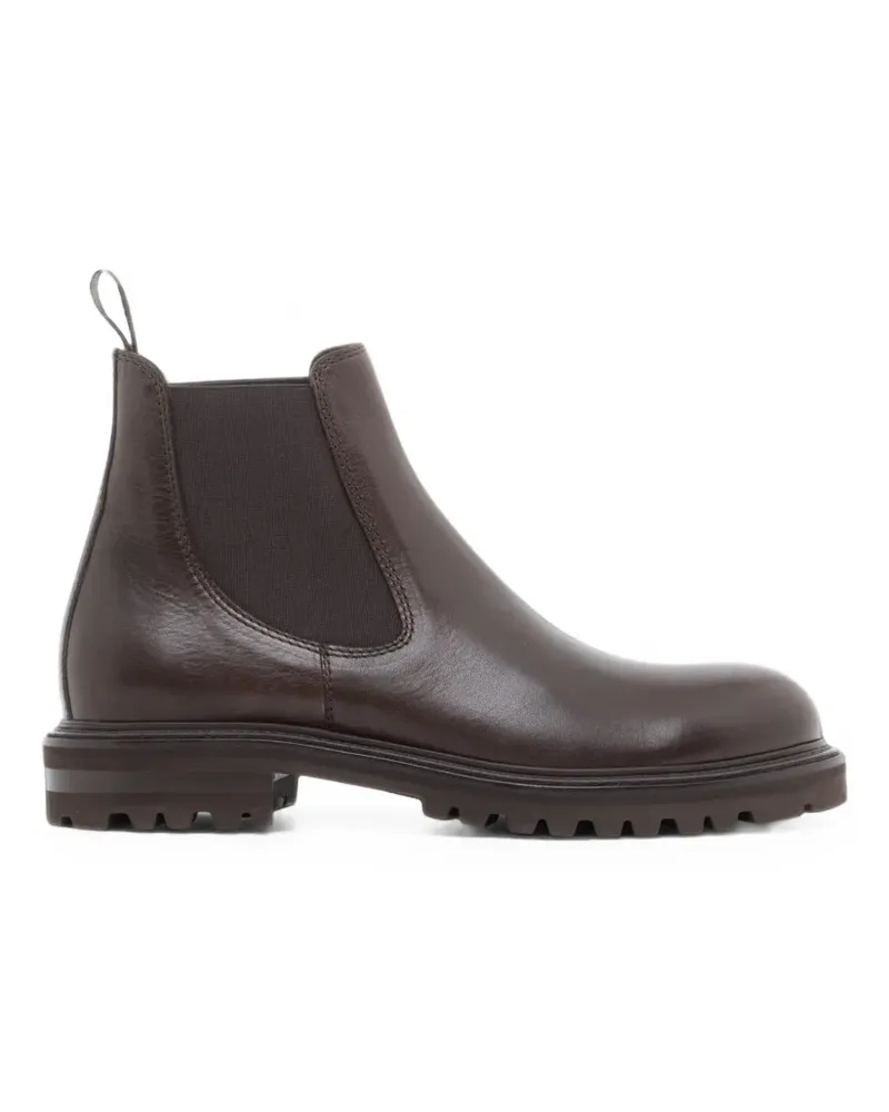 Giorgio Armani nappa leather Chelsea boots - Braun Braun