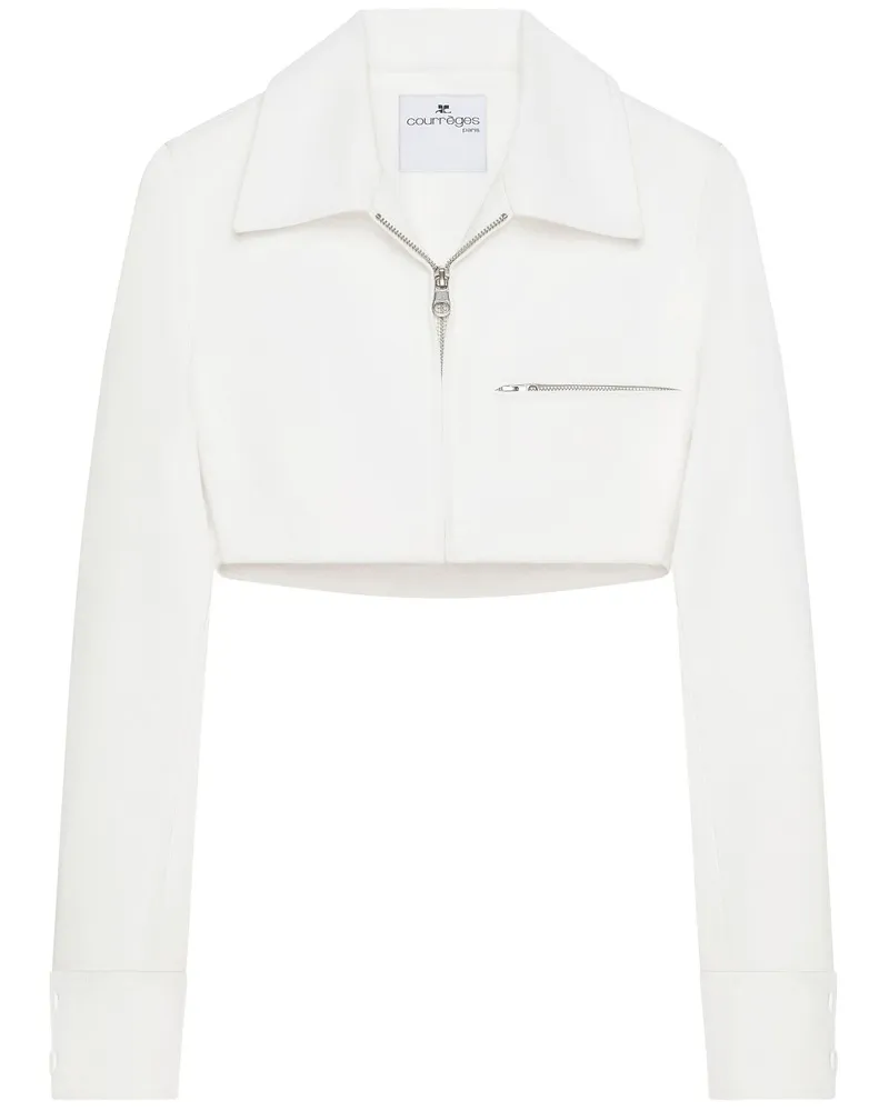 Courrèges City Jacke - Weiß Weiß