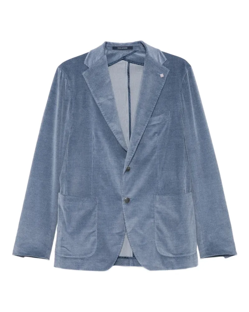 Tagliatore Sakko aus Cord mit aufgesetzter Tasche - Blau Blau