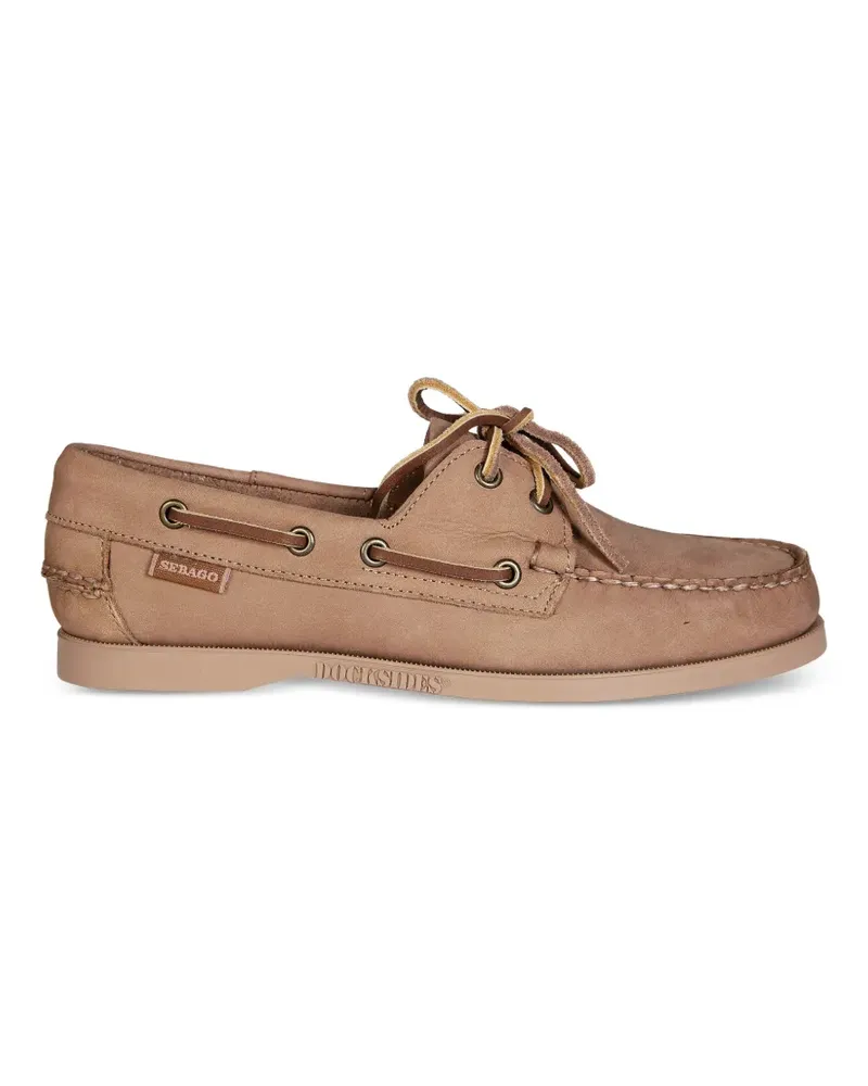 Sebago Docksides Portland nubuck loafers - Nude Nude