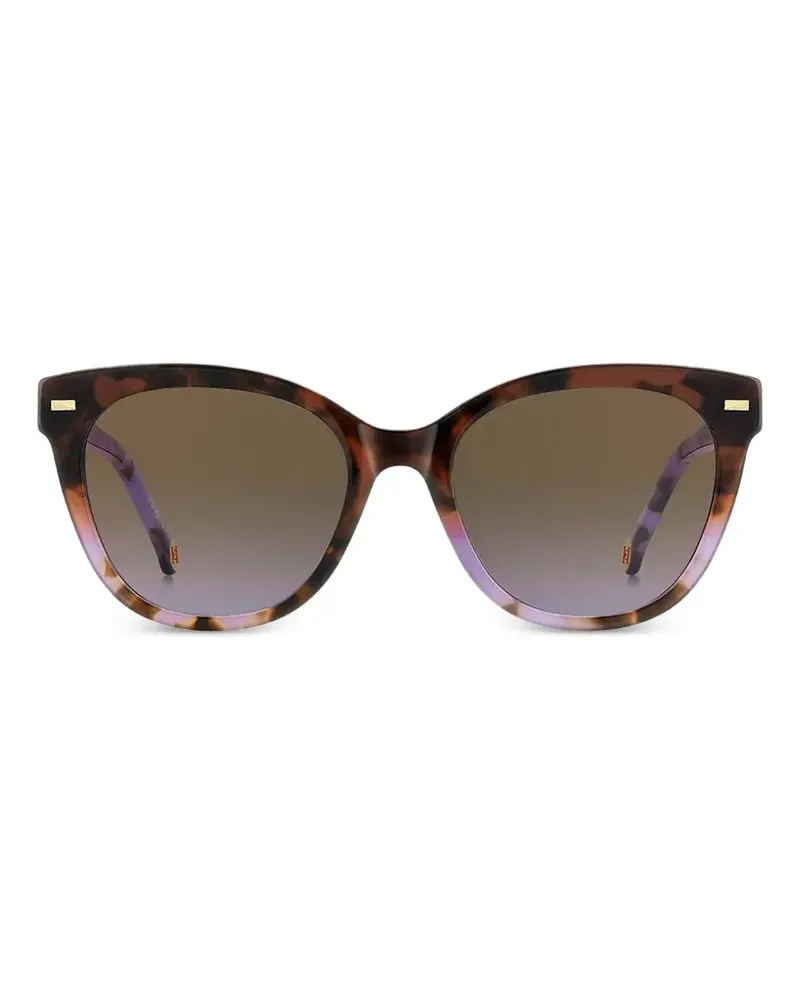 Carolina Herrera New York tortoiseshell-effect cat-eye sunglasses - Braun Braun