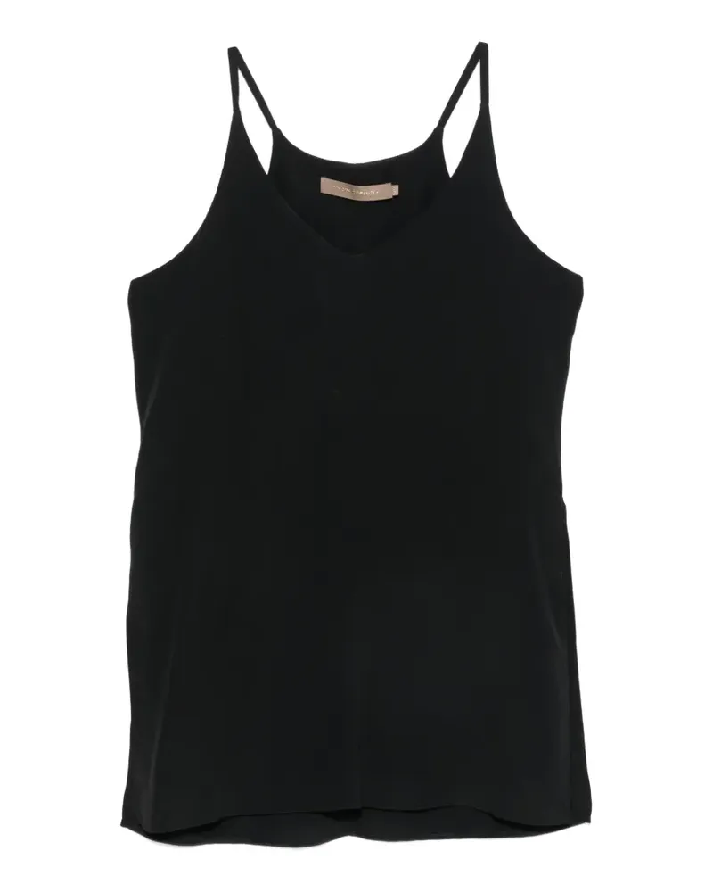 Simona Corsellini V-neck spaghetti-strap top - Schwarz Schwarz