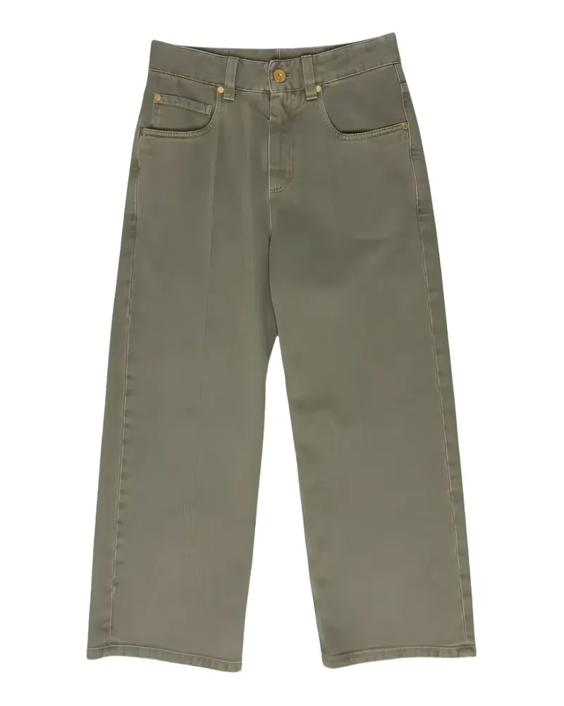 Brunello Cucinelli Weite Cropped-Hose - Grün Grün