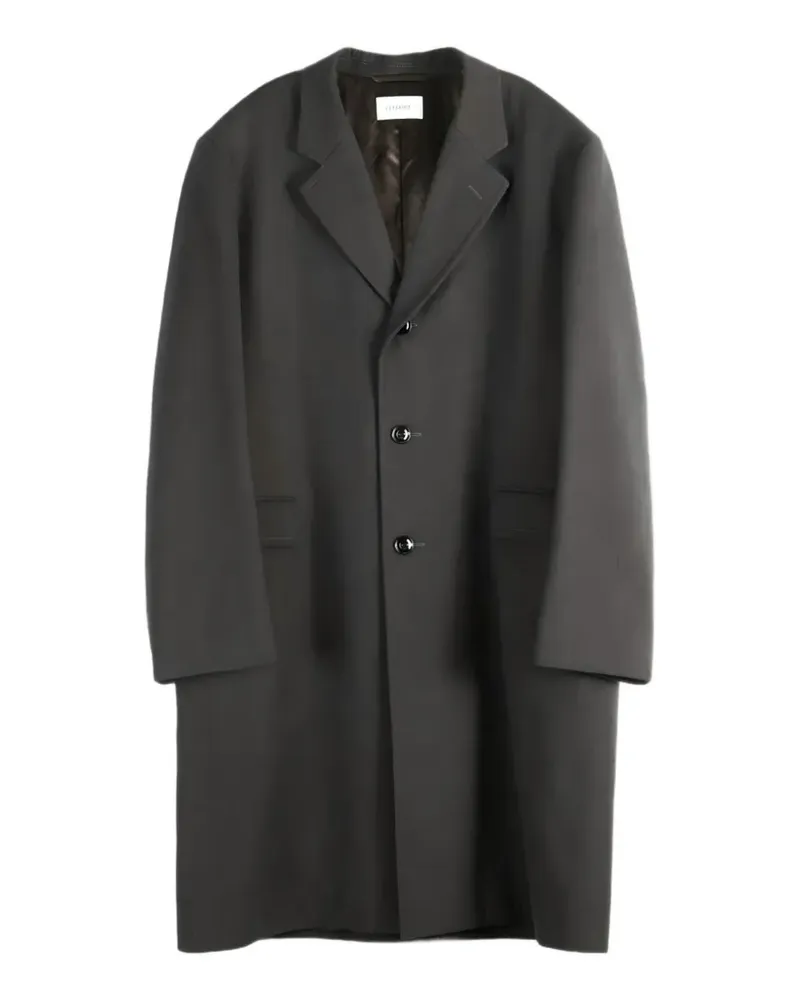 Christophe Lemaire single-breasted notched-lapel coat - Grau Grau