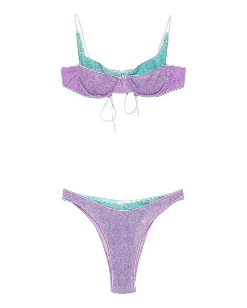 Oséree glitter-effect underwired bikini - Violett Violett