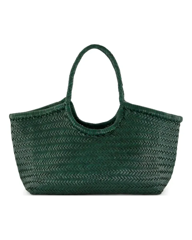 Dragon Diffusion Large Nantucket woven leather tote bag - Grün Grün