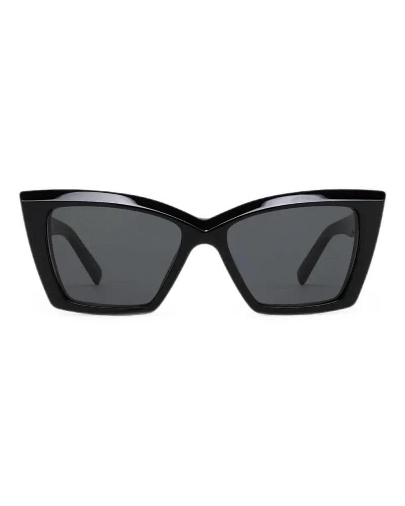 Saint Laurent Cat-Eye-Sonnenbrille - Schwarz Schwarz