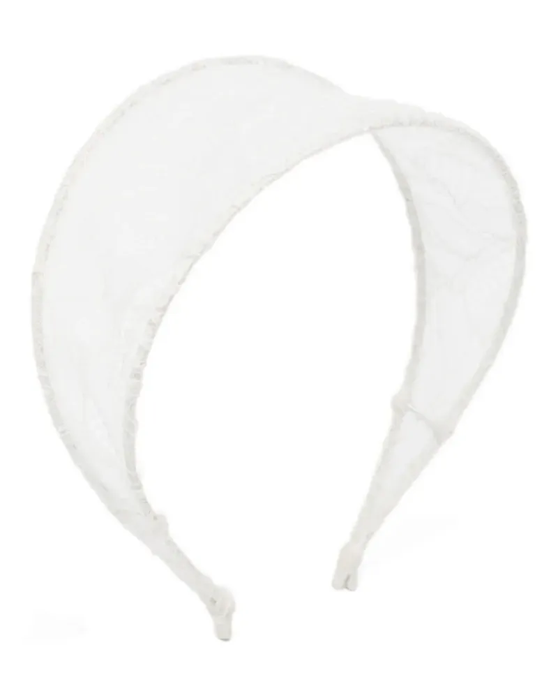 Jennifer Behr Haarreif mit Spitze - Weiß Weiß