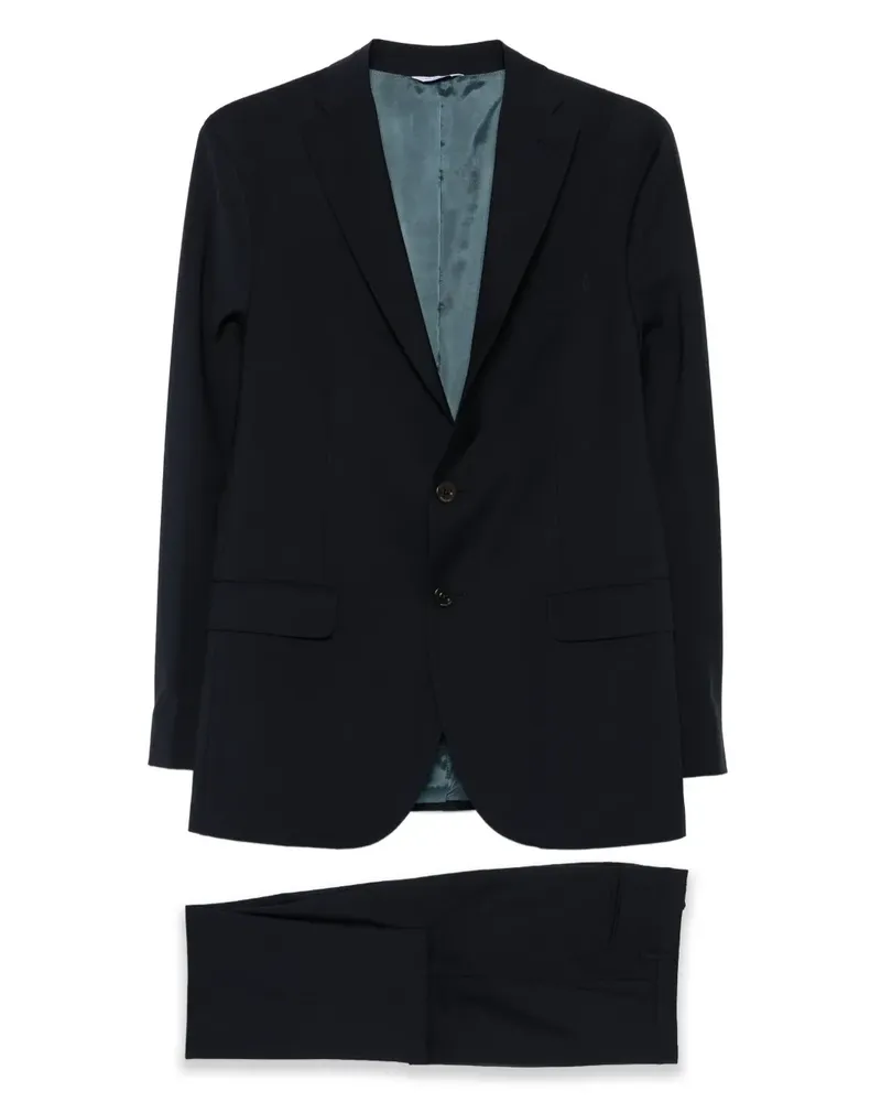Boglioli Anzug mit fallendem Revers - Blau Blau