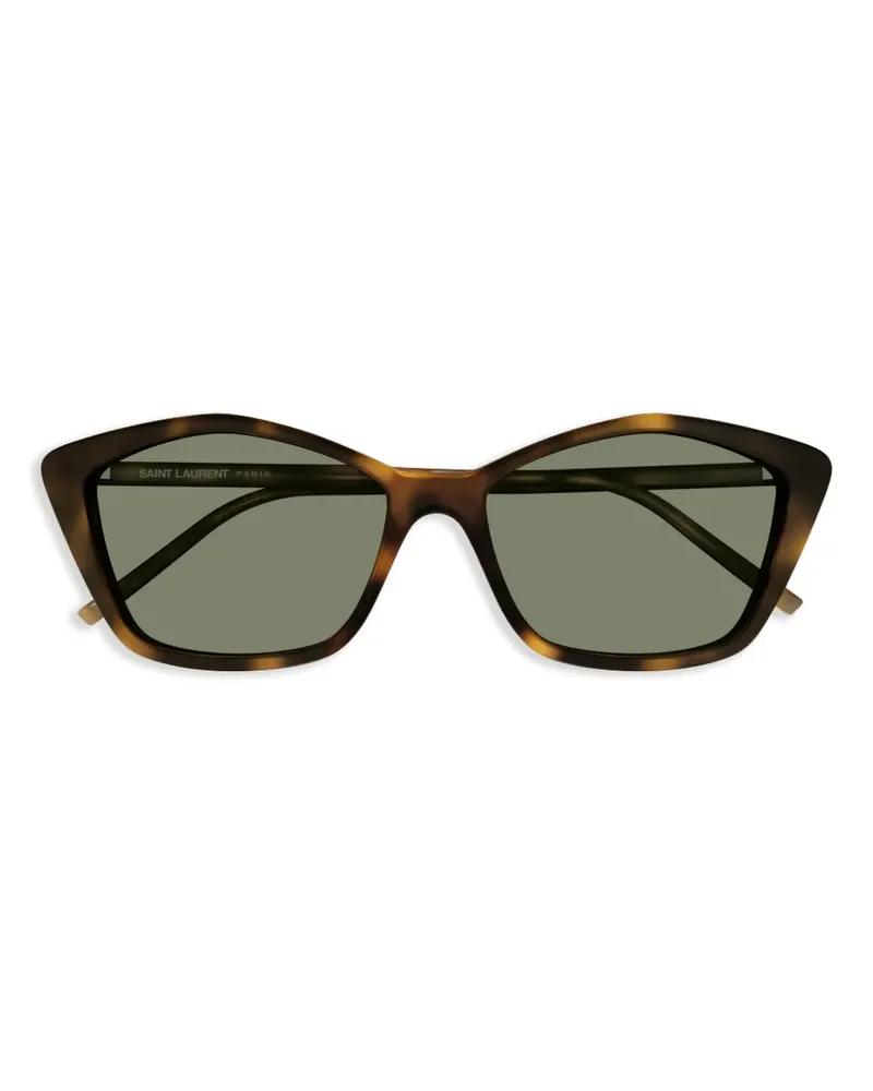 Saint Laurent Sonnenbrille mit Cat-Eye-Gestell - Braun Braun