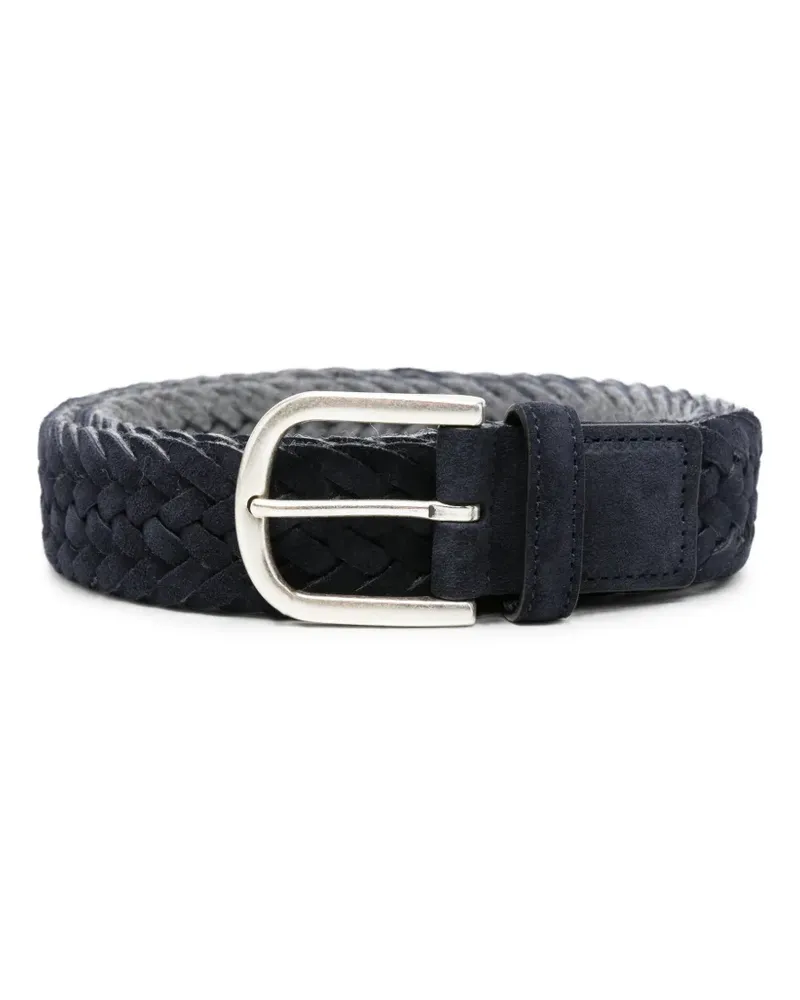 Canali Geflochtener Gürtel - Blau Blau