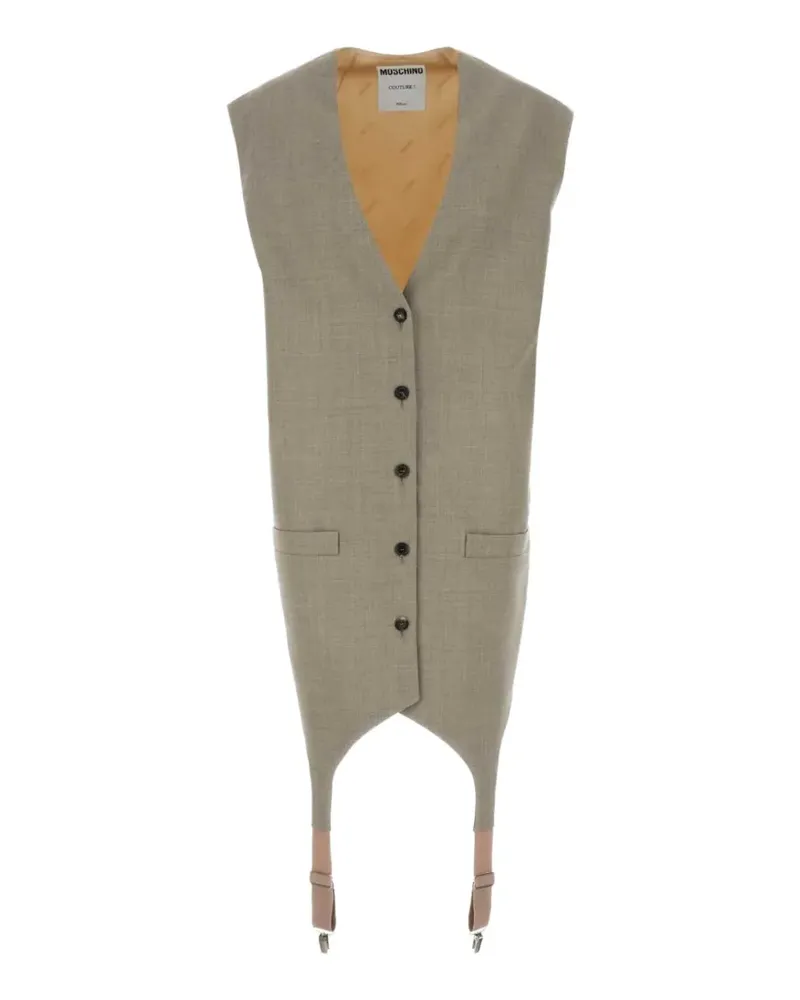 Moschino V-neck butoned waistcoat - Nude Nude