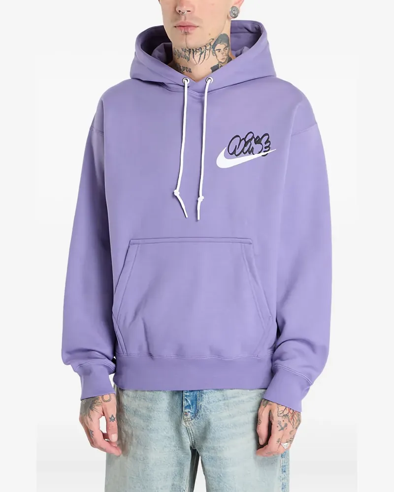Nike Hoodie mit Logo - Violett Violett