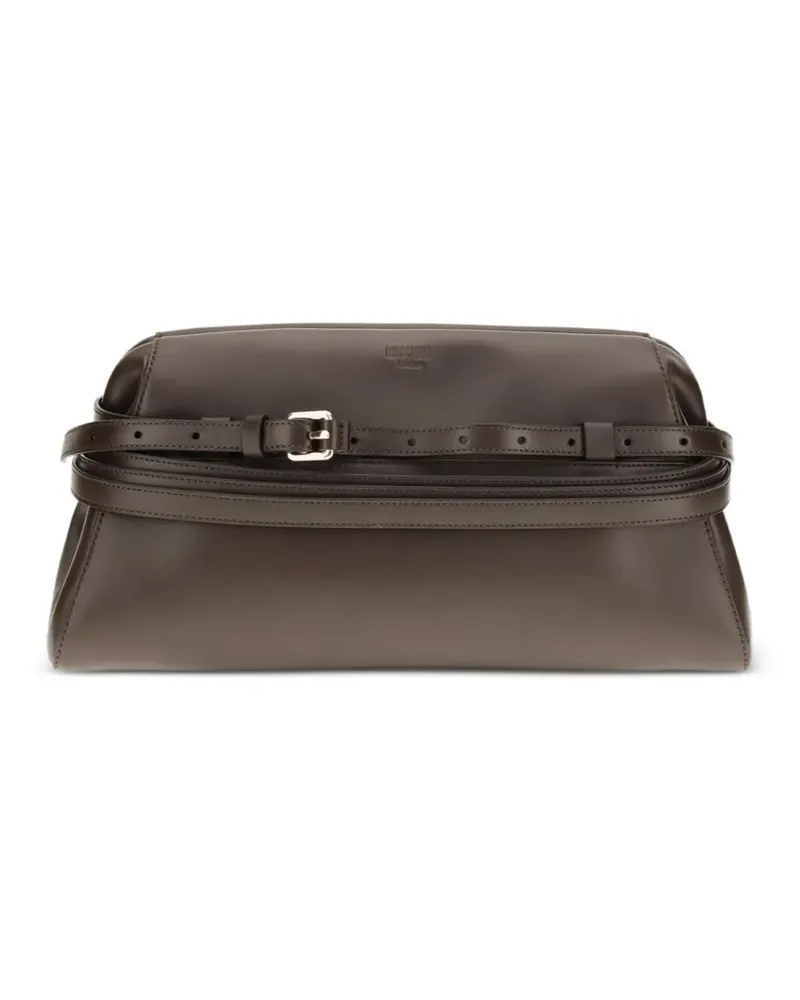 Moschino Cltuch mit Schnalle - Braun Braun
