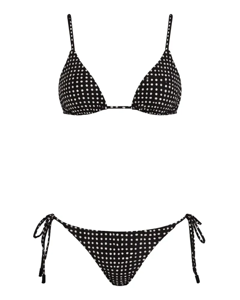 Lenny Niemeyer polka-dot tie beachwear - Schwarz Schwarz