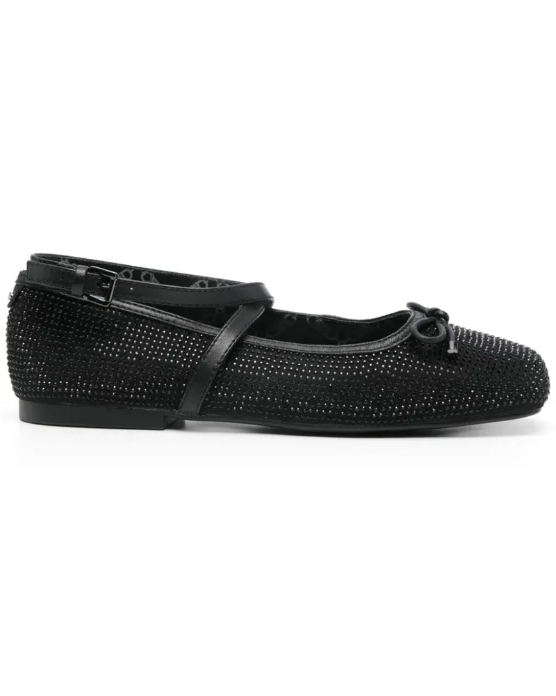 Michael Kors Ballerinas mit Strass - Schwarz Schwarz