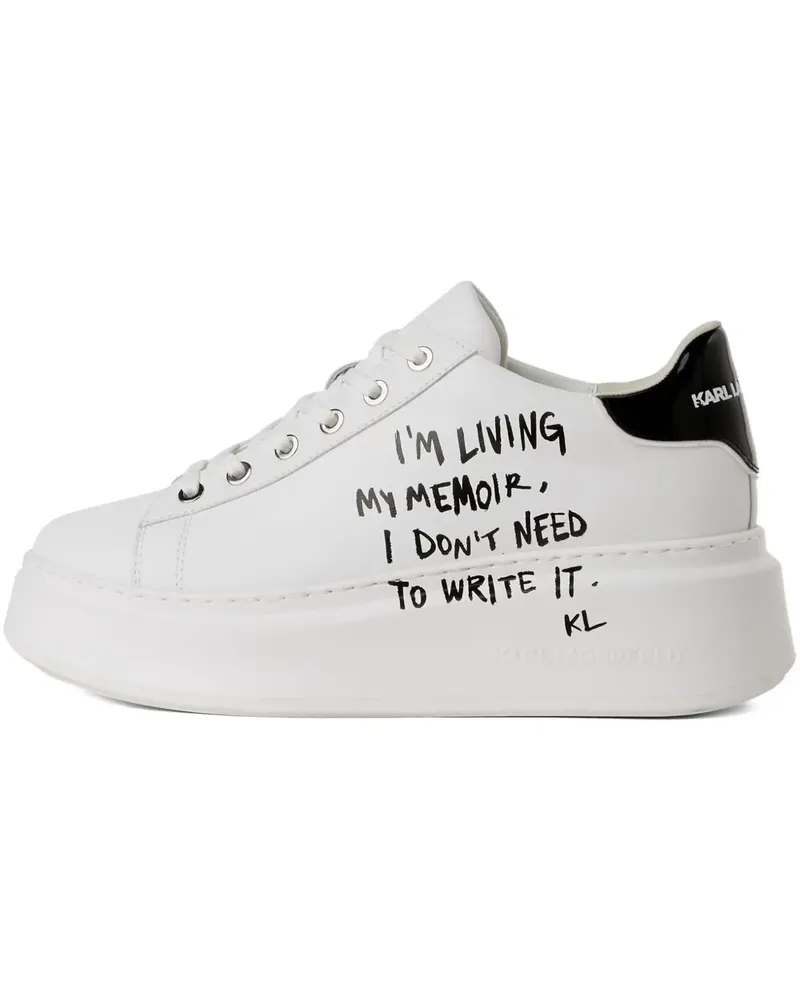 Karl Lagerfeld Sneakers mit Plateau - Weiß Weiß