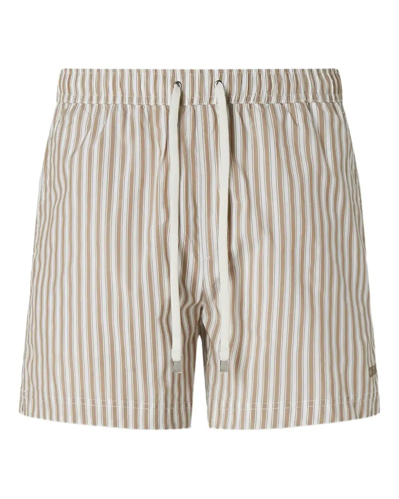 Ermenegildo Zegna Gestreifte Badeshorts - Nude Nude