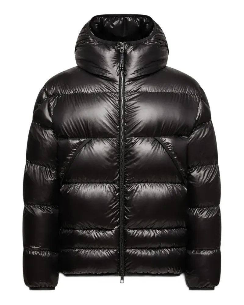 Moncler quilted hooded jacket - Schwarz Schwarz