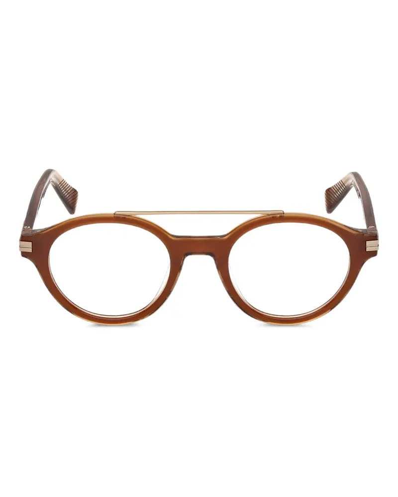 Ermenegildo Zegna round-frame glasses - Braun Braun
