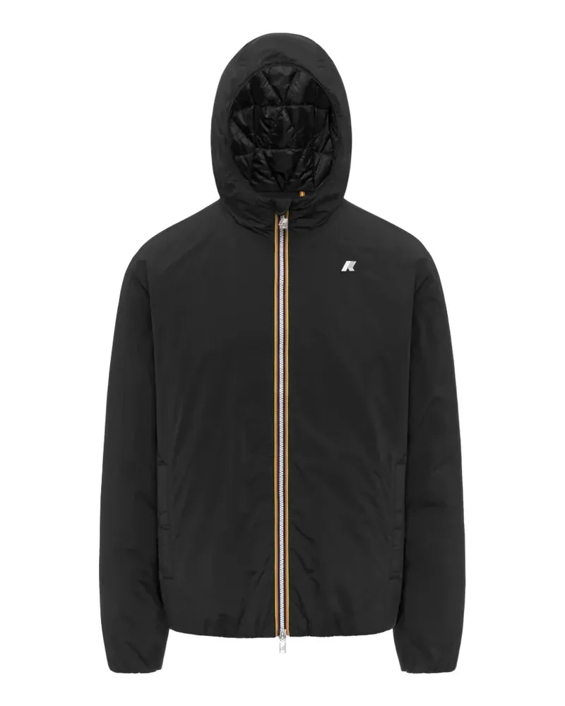 K-Way hooded zip jacket - Schwarz Schwarz