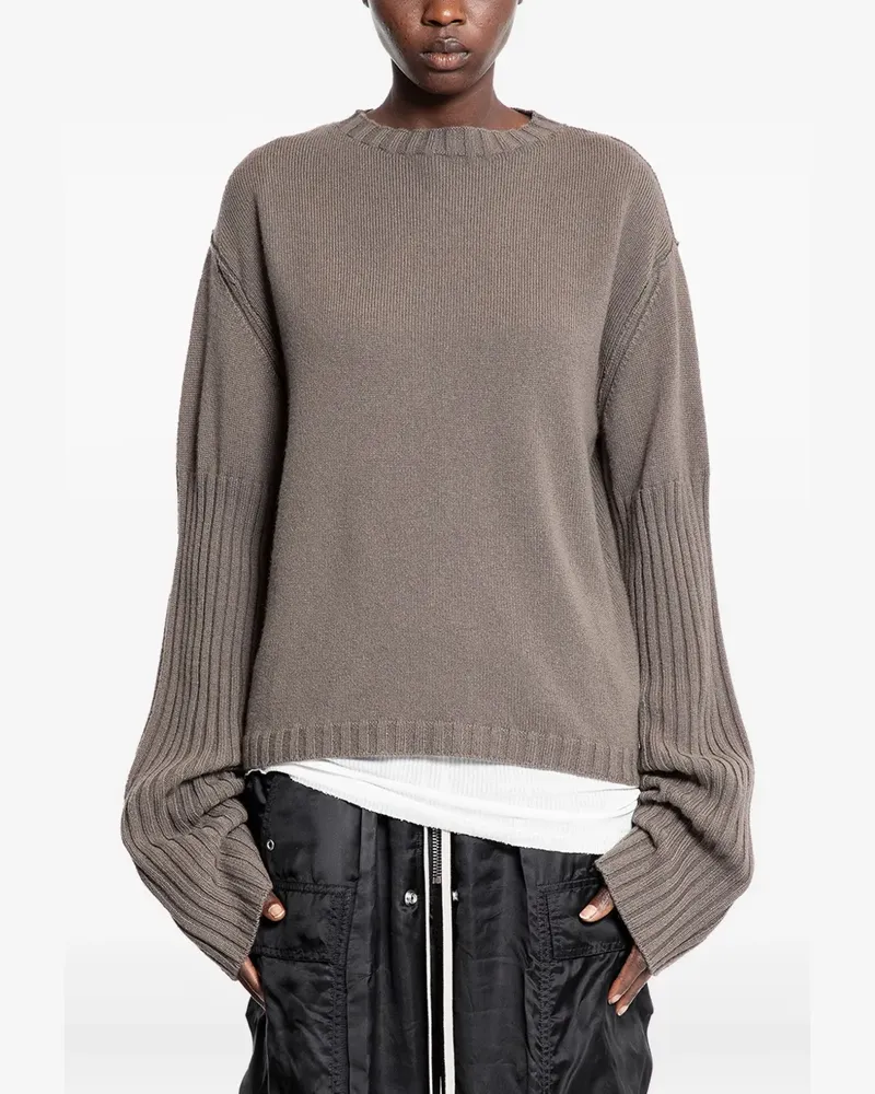 Rick Owens Pullover mit geripptem Detail - Braun Braun