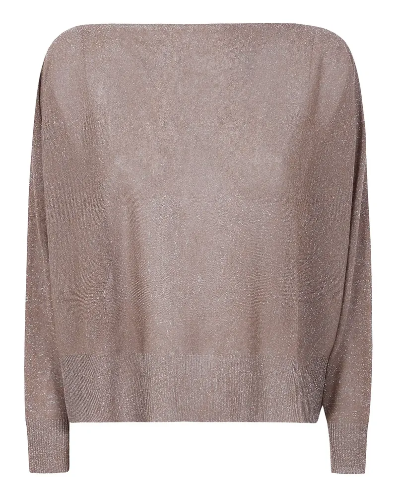 D.EXTERIOR boat-neck sweater - Nude Nude