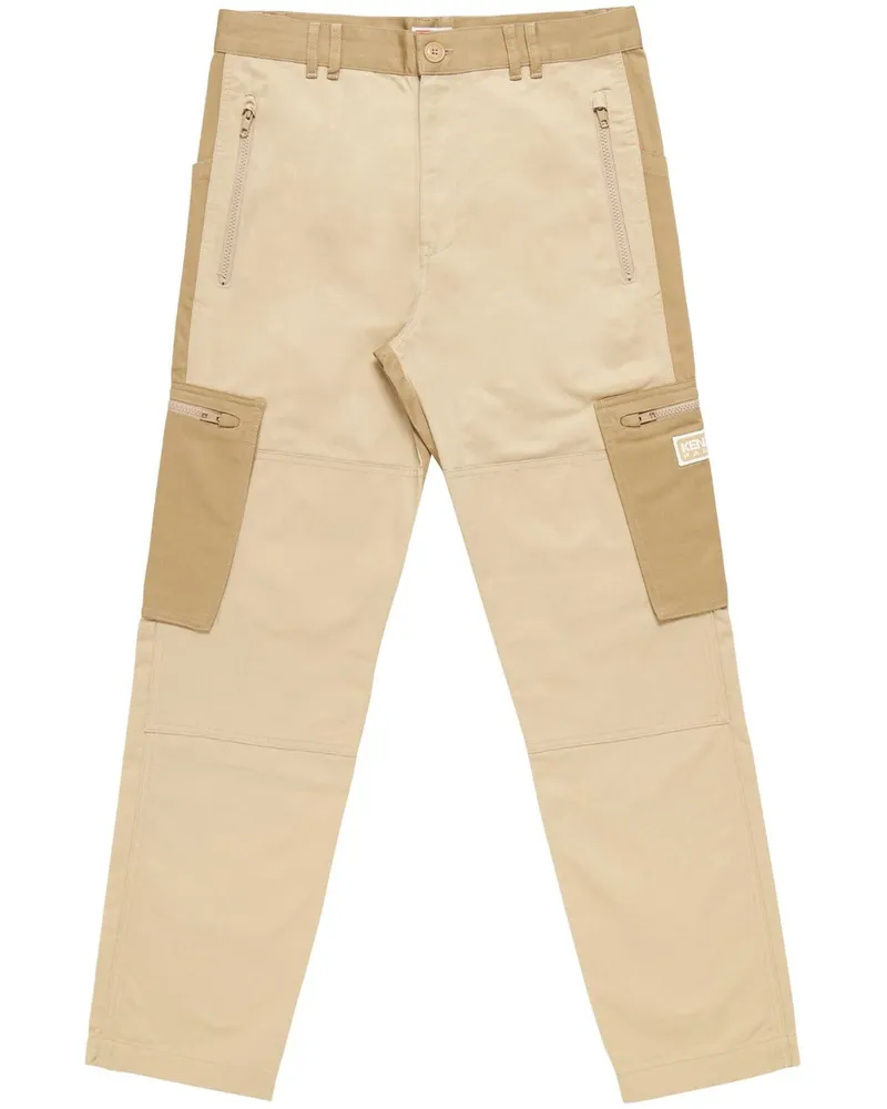 Kenzo Schmale Cargohose - Nude Nude