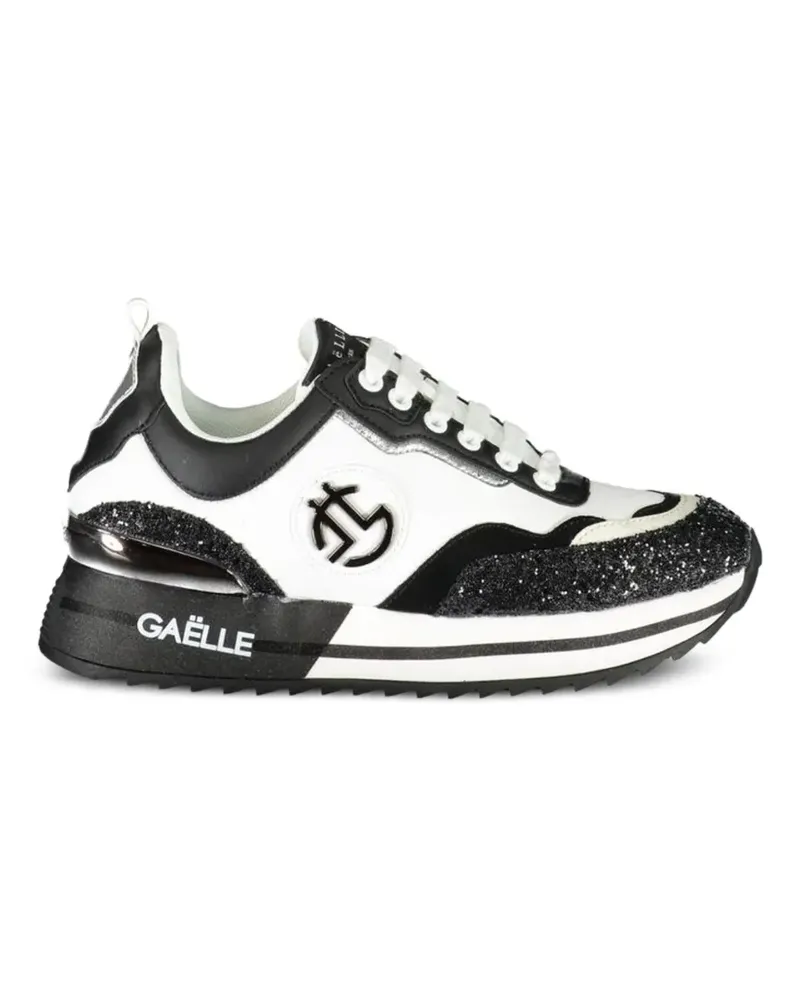 Gaëlle Bonheur Flatform-Sneakers mit Glitter - Weiß Weiß
