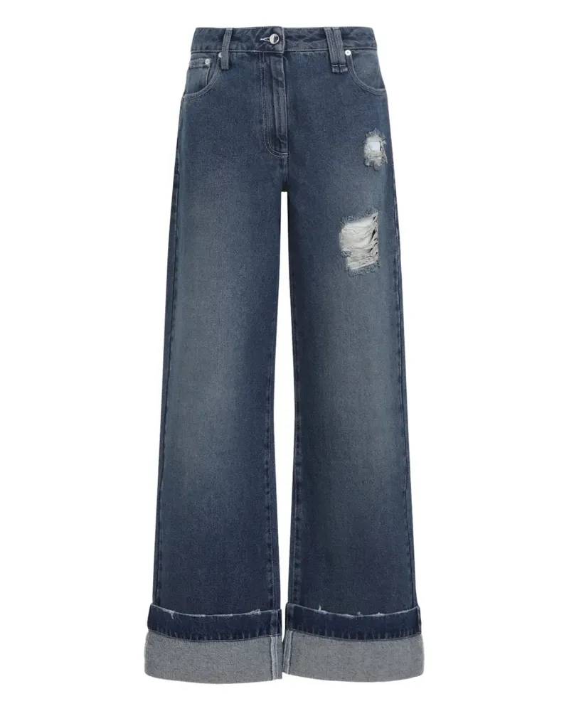 Simone Rocha Jeans im Distressed-Look - Blau Blau