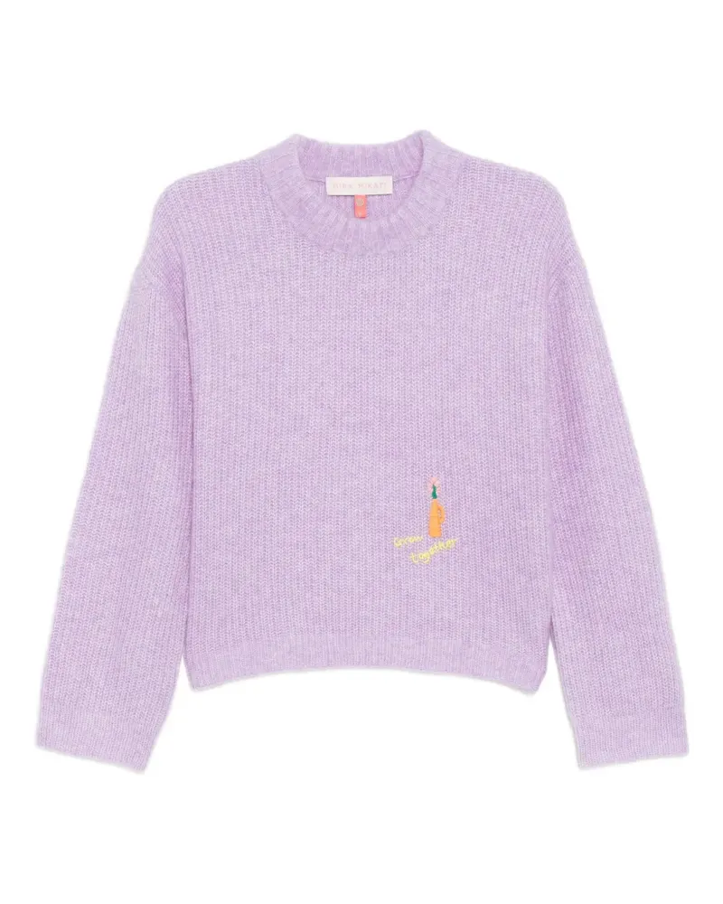 Mira Mikati Pullover mit Slogan-Stickerei - Violett Violett