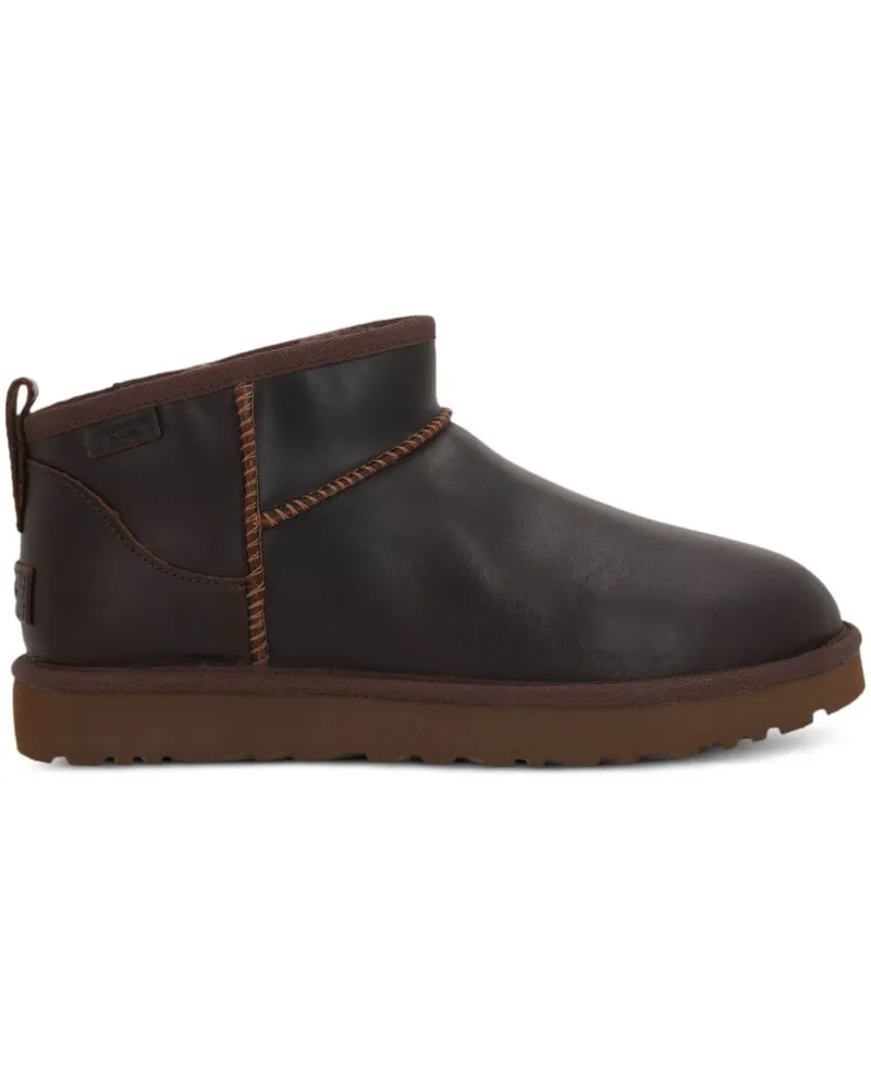 UGG Ultra Mini LTHR Regen Stiefel - Braun Braun