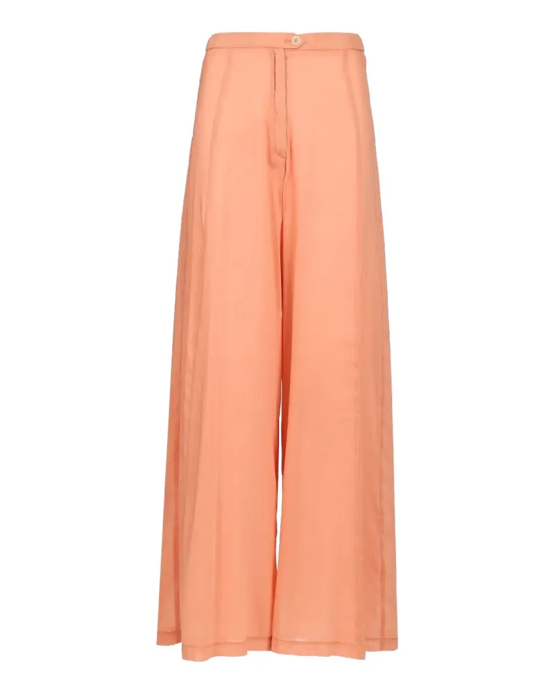 forte_forte palazzo voile trousers - Rosa Rosa