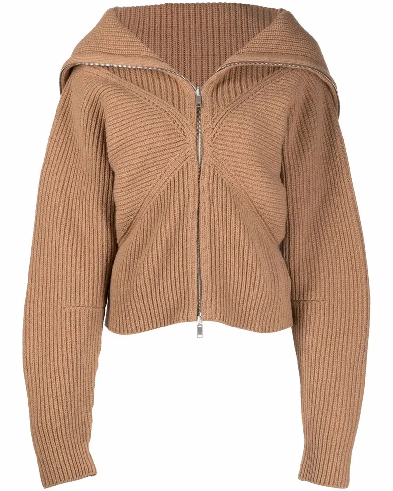 AMBUSH Cardigan mit Reißverschluss - Nude Nude