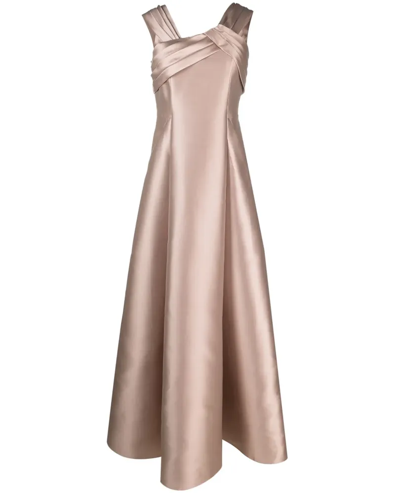 Alberta Ferretti Schulterfreies Abendkleid aus Satin - Rosa Rosa