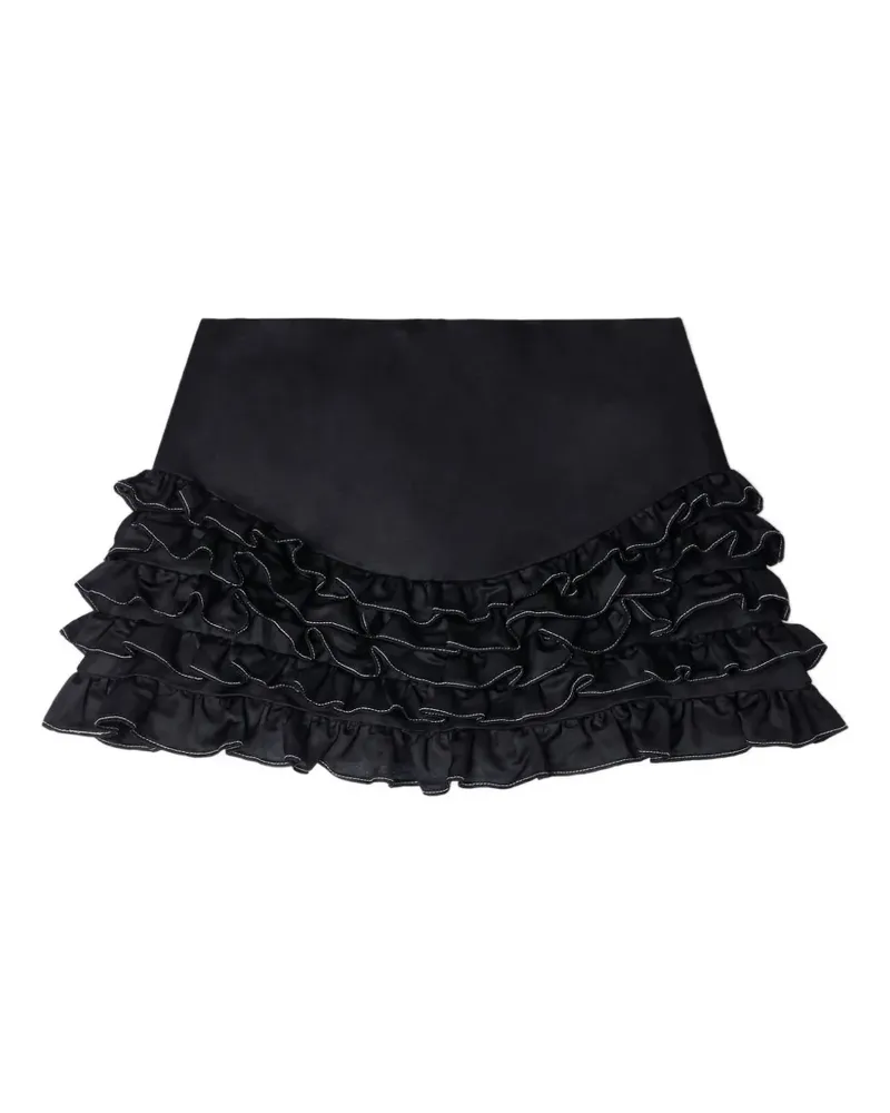 Sandro Shorts mit Rüschen - Schwarz Schwarz