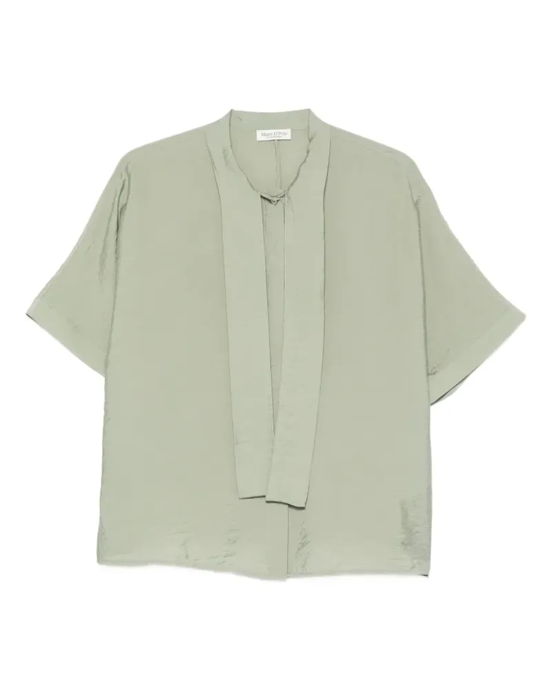 Marc O'Polo scarf-detail short-sleeve blouse - Grün Grün