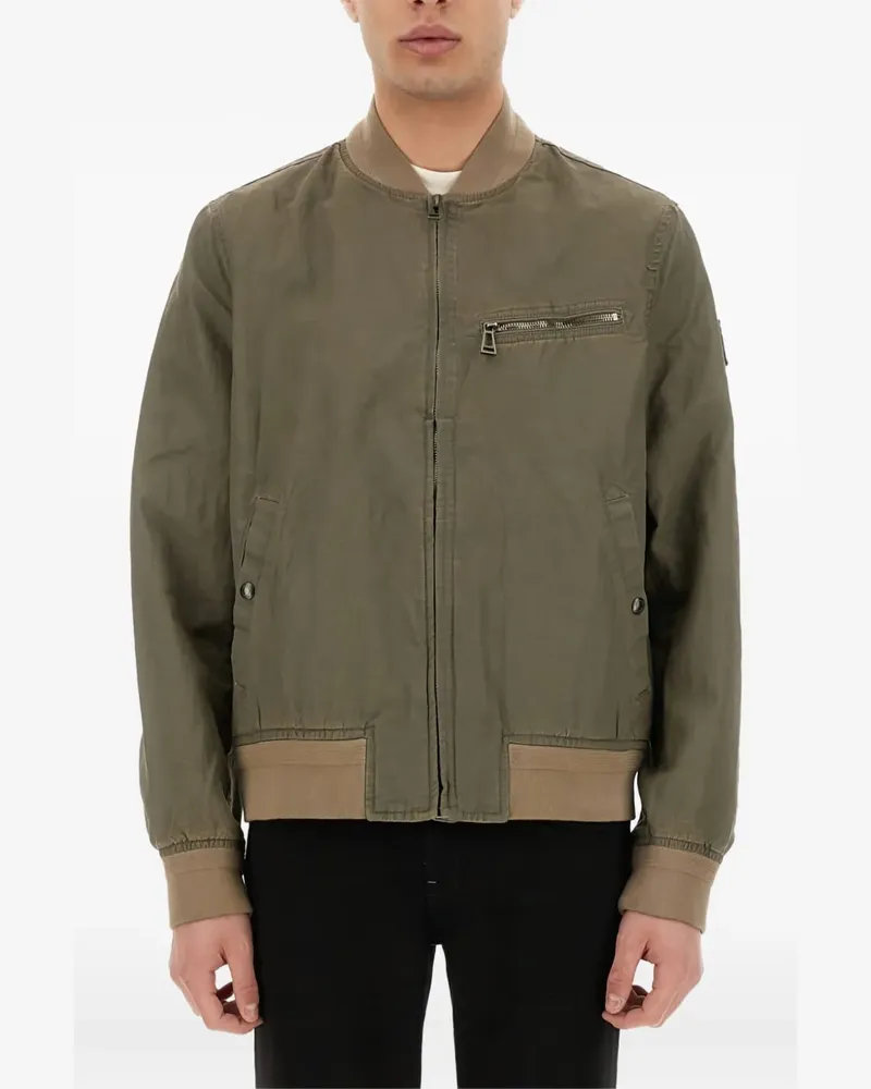 Belstaff Bomberjacke mit Reißverschluss - Grün Grün