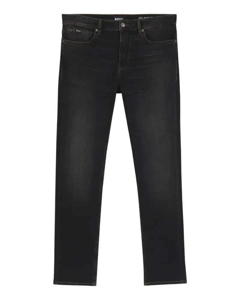 HUGO BOSS Klassische Slim-Fit-Jeans - Schwarz Schwarz