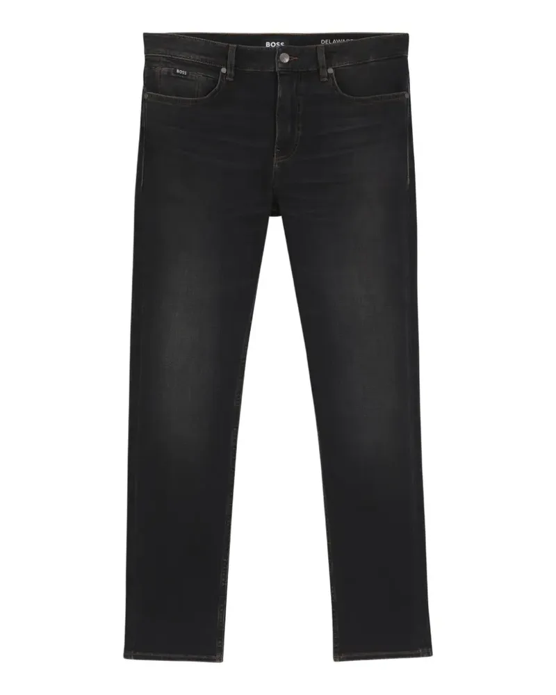 HUGO BOSS Klassische Slim-Fit-Jeans - Schwarz Schwarz