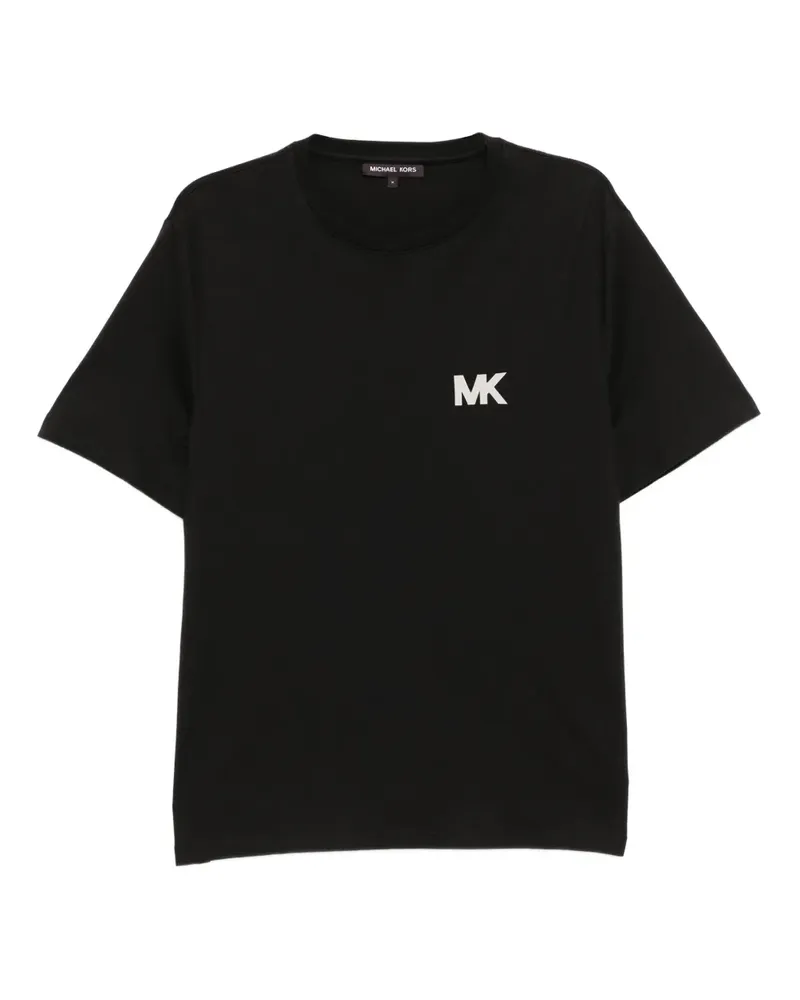 Michael Kors T-Shirt mit Logo-Applikation - Schwarz Schwarz