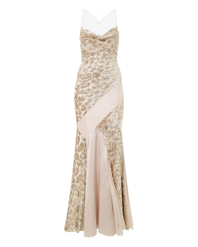 Roberto Cavalli Kleid mit Schalkragen - Rosa Rosa