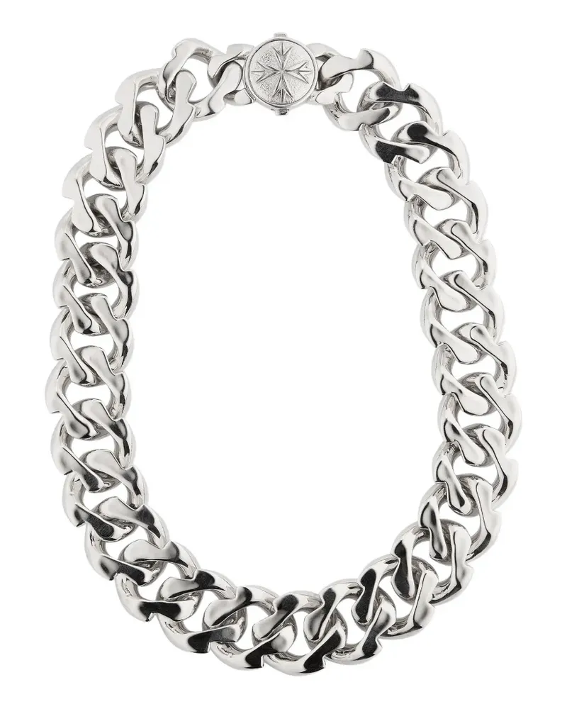 Emanuele Bicocchi Edge chain necklace - Silber Silber