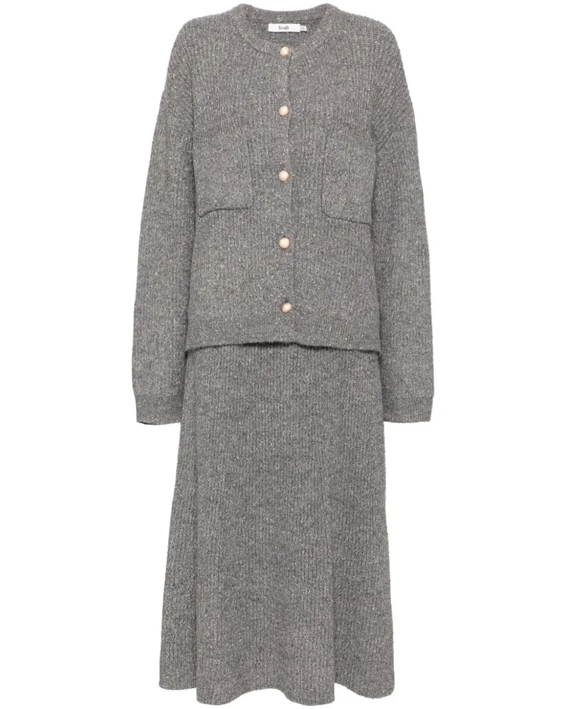 b+ab Gestricktes Rock-Set - Grau Grau