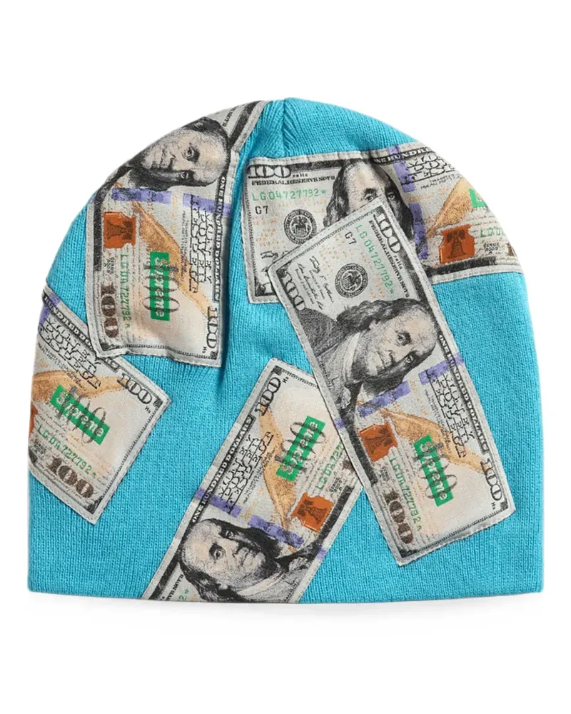 Supreme Being Money Beanie - Blau Blau
